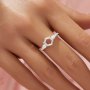 Hexagon Prong Ring Settings,Vintage Styles Solid 14K 18K Gold Ring,Dainty Art Deco Ring,DIY Ring Supplies 1294978