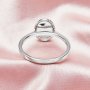6x8MM Keepsake Breast Milk Resin Oval Bezel Ring Settings,Solid Back Solid 14K 18K Gold Ring,Pave Moissanite Stone Art Deco Ring,DIY Ring Supplies 1222091