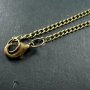 6pcs 80cm 2x3mm ring vintage style antiqued brass bronze necklace chain DIY supplies 1321007-3