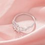 Oval Prong Ring Settings,Bypass Shank Solid 14K 18K Gold Ring,Tree Branch Leaf Art Deco Solid Back Ring,DIY Ring Supplies 1222147