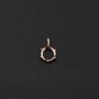 1Pcs 6-8MM Simple Round Prong Bezel Rose Gold Plated Solid 925 Sterling Silver Pendant Blank Settings for Moissanite Gemstone 1411249