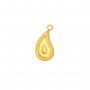 Pear Bezel Stainless Steel Pendant Settings,Yellow Gold Rhodium Pear Pendant Charm,Minimalist Pendant,DIY Pendant Supplies 1431526