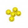 1Pcs Round Faceted Yellow Lumogarnet,Fluorescent Ce YAG,Yttrium Aluminum Garnet,Loose Gemstone,Manmade Crystal,UV Blacklight Dayglow 4110203