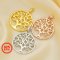 20MM Keepsake Breast Milk Resin Marquise Pendant Bezel Settings,Tree of Life Pendant,Solid 925 Sterling Silver Rose Gold Plated Charm,DIY Pendant Bezel 1431169