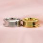 Keepsake Breast Milk Resin Ashes Channel Ring Settings Bezel Solid 14K/18K Gold DIY Jewelry Supplies 1294347