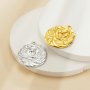 Mother and Baby Flower Pendant Charm,Stainless Steel Gold Plated Rose Flower Pendant,Simple Flower Pendant,DIY Pendant Supplies 1431534
