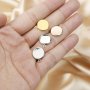 12MM Round Bezel Settings for Breast Milk Resin Solid Back Rose Gold Plated Solid 925 Sterling Silver DIY Pendant Bezel Supplies 1411287