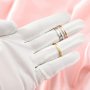 Keepsake Breast Milk Resin Ashes Channel Ring Settings Bezel Solid 14K 18K Gold DIY Jewelry Supplies 1215023-1