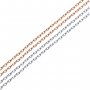 Simple Cable Oval Chain Necklace,Solid 925 Sterling Solid Silver Rose Gold Plated Necklace Chain,Oval Link O Chain 16Inches with 2 Inch Extension Chain 1320028