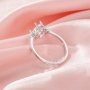 Marquise Prong Ring Settings,Solid 925 Sterling Silver Ring,Vintage Styles CZ Stone Art Deco Solid Back Ring,DIY Ring Supplies 1295047-1