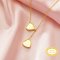 Keepsake Breast Milk Resin Double Heart Solid 14K 18K Gold Necklace Settings,DIY Necklace Chain 16''+2'' 1706225
