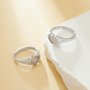 6x9MM Keepsake Breast Milk Resin Heart Bezel Ring,316L Stainless Steel Resin Silver Ring,DIY Ring Blank Supplies 1295035