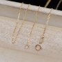 0.8MM Solid 18K Yellow Gold Necklace,Au750 Necklace,18K Gold Cable Necklace,DIY Necklace Chain Supplies 1315029