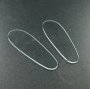 10pcs 16x50mm irregular shape 1mm thick glass cover cabochon DIY supplies findings 4160010