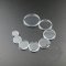 50pcs 10mm round flat transparent glass cabochon DIY supplies 4110152-1