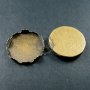 10pcs 25mm setting size vintage style bronze crown round bezel base DIY supplies 1411070