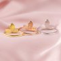 Keepsake Breast Milk Marquise Ring Settings Resin Solid 14K Gold DIY Ring Blank Band for Resin 1294329-1