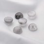 5Pcs 12MM Round Gray Cloudy Quartz Cabochon,Somky Quartz Dark Semi Precious Gemstone DIY Jewelry Supplies 4110186