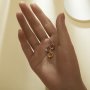7x9MM Pear Prongs Bezel Pendant Settings,Rose Yellow Gold Plated Stainless Steel Pear Pendant Charm,Minimalist Pendant,Simple Pendant Blank 1431456