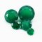 1Pcs Round Faceted Dyed Green Agate Semi-precious Gemstone for DIY Jewelry Supplies 4110180