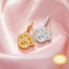 Keepsake Breast Milk Resin Round Paw Pendant Settings,Solid 14K 18K Gold Pendant Charm,DIY Pendant Supplies 1411459