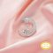Keepsake Breast Milk Ball Pin Pendant Settings for Half Drilled Pearl Beads,Moon Solid 14K 18K Gold Pendant,DIY Pendant Supplies For Gemstone 1431505