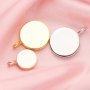 Keepsake Breast Milk Resin Round Pendant Bezel Settings,Solid 14K 18K Gold Pendant Charm,Solid Back Round Pendant,DIY Memory Jewelry Supplies 1411344