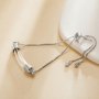 Tube Glass Bottle Stainless Steel Pendant Bracelet,Minimalist Perfume Vial Pendant Chain Bracelet,DIY Bracelet Supplies 1900347
