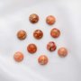5Pcs 12MM Round Orange Imperial Jasper Cabochon,Semi Precious Gemstone DIY Jewelry Supplies 4110185