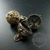 5pcs 25mm vintage style bronze filigree flower wish prayer box ball locket pendant charm DIY supplies findings 1810435