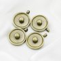 10Pcs 14mm Round Brass Dark Bronze Antiqued Photo Pendant Settings DIY Locket Charm Jewelry Supplies 1500160