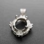 1Pcs Multiple Size Vintage Style Oval Prong Bezel Settings For Cz Stone Solid 925 Sterling Silver DIY Pendant Charm Tray 1421096