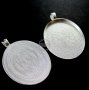5pcs 30x40mm setting size vintage silver antique oval pendant bezels settings tray 1421030
