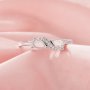 Two Stones 4x6MM Pear Prong Ring Settings,Infinity Solid 14K 18K Gold Ring,Moissanite Art Deco DIY Ring Supplies 1295037