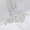 6Pcs Silver Plated Brass Necklace Chain with Extension,18Inches plus 2Inches DIY Supplies Findings 1312026