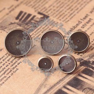 10pcs 12MM vintage brass bronze earrings stud,earrings base setting,vintage earrings,vintage jewelry1701004-2