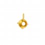 7MM Round Prong Bezel Pendant Settings,Rose Gold Plated Stainless Steel Pendant Charm,Minimalist Round Pendant,Simple Pendant Blank 1411432