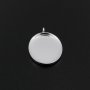 5Pcs 13x18MM Oval Pendant Settings Silver Plated Stainless Steel Bezel for Resin DIY Supplies 1421164