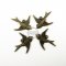 10pcs one loop 17x19MM vintage antiqued bronze brass swallow bird charm,pendant,antiqued brass stamping charm 1810127
