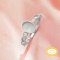 Keepsake Breast Milk Resin Oval Bezel Ring Settings,Solid 14K 18K Gold Ring,Solid Back Oval Ring,DIY Ring Supplies For Gemstone 1222155