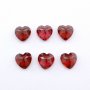 5Pcs Heart Red Garnet January Birthstone Faceted Cut Loose Gemstone Nature Semi Precious Stone DIY Jewelry Supplies 4130014