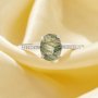 Minimalist Moss Agate Oval Ring With 7x9MM Oval Green Moss Agate,Solid 925 Sterling Silver Ring,June Birthstone Nature Gemstone Ring 6220335
