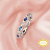 Full Band Keepsake Breast Milk Resin 2MM Round Bezel Ring Settings,Birthstone Solid 14K 18K Gold Ring,Marquise Art Deco Stackable Eternity Ring 1295080