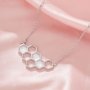Keepsake Breast Milk Resin Hexagon Bezel Pendant Settings,Honeycomb Solid Back 9K 14K 18K Gold Necklace,DIY Necklace Supplies 1431419