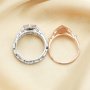 7x10MM Keepsake Breast Milk Resin Ring Settings,Stackable Ring Set,Solid Back Kite Bezel Ring for Resin,Solid 925 Sterling Silver Ring,DIY Ring Supplies 1294580