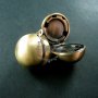 5pcs 20mm round ball brass bronze vintage ball locket,ball photo locket,wholesale 1111034