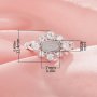 4x7MM Keepsake Breast Milk Resin Oval Ring Bezel Settings,Flower Solid 14K 18K Gold Ring,Moissanite Art Deco Solid Back Ring,DIY Ring Supplies 1222153