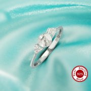 Ball Round Pin Ring Settings For Half Drilled Pearl Bead,Solid 925 Sterling Silver Ring For Half Drilled Beads,Vintage Styles Ring,DIY Ring Supplies 1295071