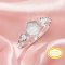 Keepsake Breast Milk Resin Hexagon Bezel Ring Settings,Solid 14K 18K Gold Ring,Vintage Styles Ring,Moissanite Art Deco Solid Back Ring,DIY Ring Supplies 1295052