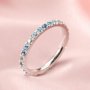 2MM Dainty November Birthstone Eternity Ring Color Topaz Wedding Engagement Full Band Stackable Ring Solid 14K Gold Ring 1294293